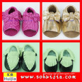 Online wholesale shop European market sweet color tassels sandals and bow leather shoes for men